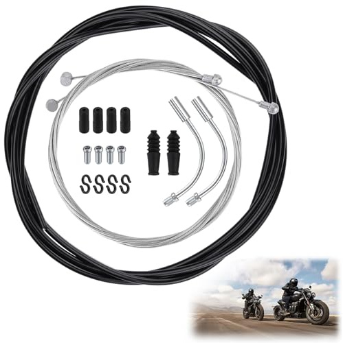 Juego de cables de freno universal para bicicleta, Juego completo con cables interiores y exteriores, accesorios y tapas, para MTB, carretera, ciudad, frenos V-Brake y frenos de disco mecánicos
