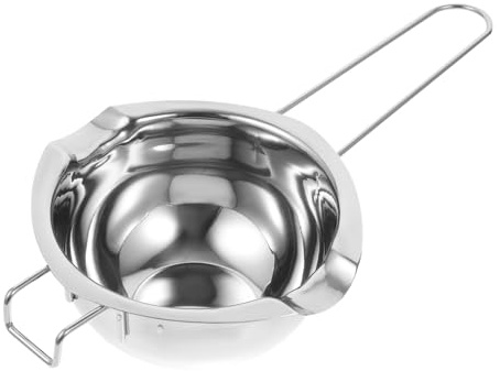 ROMISBABA Stainless Steel Double Boiler Melting Pot for Baking and Cooking Versatile Chocolate Butter Cheese with Comfortable Handle Easy to Clean and Store