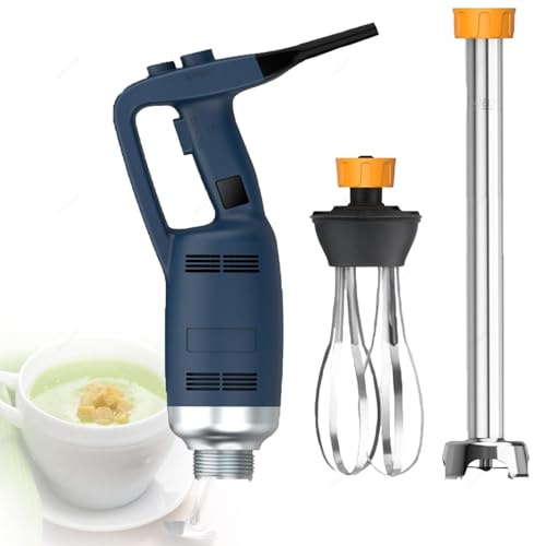 DPLXQPP Mixeur Plongeant Professionnel 350w/500w/750w,Mélangeur à Main Commercial Lourd pour Restaurant & Cuisine,Lame INOX 304 pour Purée,Soupe,Mayonnaise,Crème Fouettée 750W-50cm