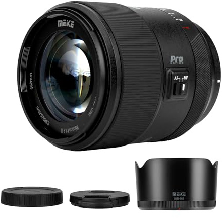 Meike 85 mm F1,8 Pro Vollformat-Fokus-Objektiv für Sony E-Mount-Kameras, STM Schrittmotor 8K Portrait Prime Objektiv, kompatibel mit A7 A7R A7IV A7R IV A7III A7SIII A9 A7C A7CII