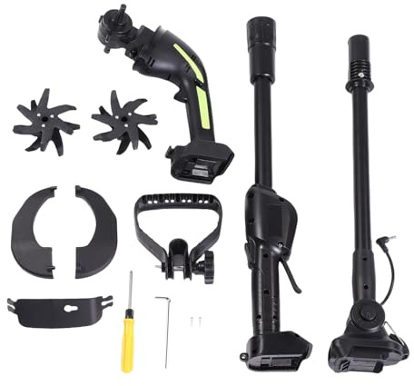Fafeicy Catadros de Jardín Eléctrico Inalámbrico, Cultivador de Mano Eléctrica Rotavator 235 RPM 10 Cm Cantero Ancho Profundidad para Vegetable Field Greenhouse