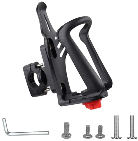 Flaschenhalter Fahrrad, Getränkehalter Fahrrad, Cube Flaschenhalter, Verstellbar, 360-Grad-Drehung, Geeignet Für 55-75mm Wasserflaschen, Fahrräder, Motorräder, Mountainbikes, Kinderwagen (Schwarz)