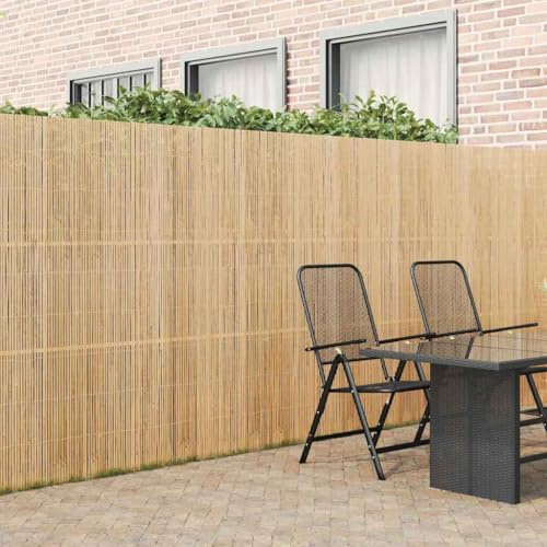 Clôture en bambou marron, 600 x 180 cm, brise-vue naturel, en bambou robuste, pliable, pour jardin et terrasse, résistant aux intempéries