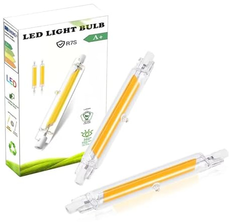 EIMOPE R7S LED 78mm Dimmbar 10w Glühbirne - R7S LED Leuchtmittel 10w ersetzt 80w 100w Halogen Lampen, 1000LM, Kaltweiß 6000K, 360° Strahlbeleuchtung, 2er Pack