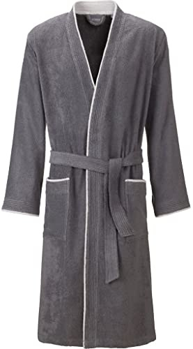 Egeria Nico Herren Kimono Bademantel, 100% Baumwolle