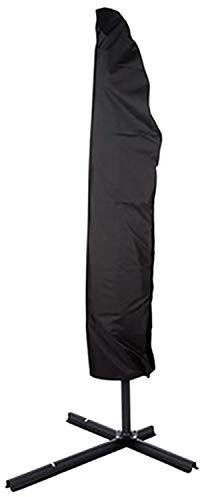 GEBIN Parasol Cover Extra Large Cantilever Umbrella Cover with Zip, Waterproof Breathable Oxford Fabric, UV Protection-Black ((50 * 70 * 40cm))