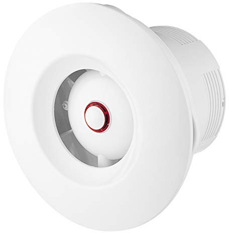 Badlüfter Ventilator Wand Decke Niederspannung rund - VONLIS Ø 100 mm Nachlauf/Timer