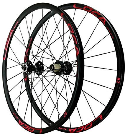 SJHFG Vorderrad Laufrad Fahrrad,Aluminiumlegierung Schnelle Veröffentlichung Mountainbike 8/9/10/11/12 Geschwindigkeit Scheibenbremsen Fahrrad Laufrad (Color : Black hub, Size : 26incch)