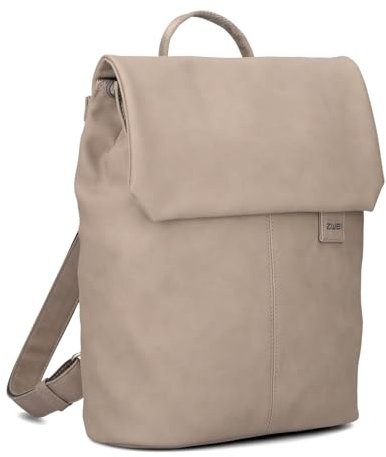 Zwei Damen City-Rucksack Mademoiselle.M MR13 Tagesrucksack 7 Liter, gepolstertes Laptopfach, Magnet-Verschlussklappe, Hauptfach mit Reißverschluss, Rückenpolsterung (cappuccino)