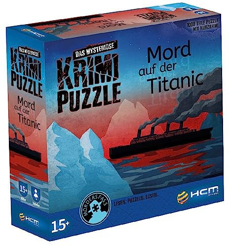 HCM Kinzel 55174 HCM Kinzel-55174-Murder on the Titanic-The Mysterious Crime Including Crime History Puzzle 1000 Pieces, Multi-Coloured