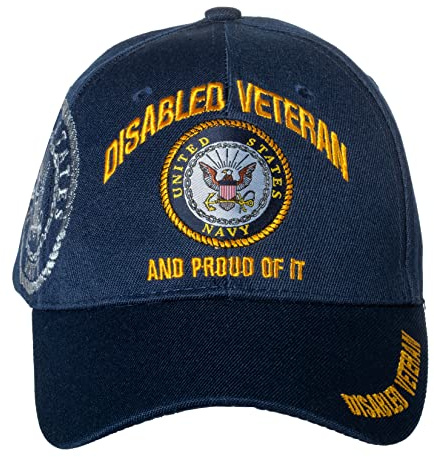 Artisan Owl US Navy Retired Baseball Cap (Disabled Veteran)