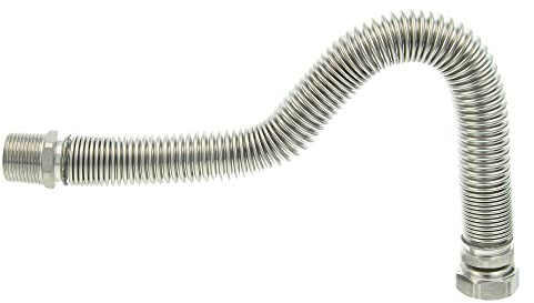 tecuro Edelstahlflexwellrohr 1 Zoll (DN 25), ausziehbar von 260-520 mm, formstabil - ES252652