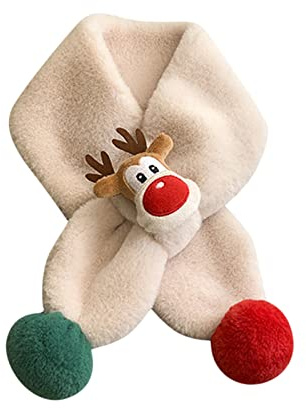 Orbgons Kinder Weihnachten Schal Und Halswärmer - Warmer Kaschmir Für Kleinkinder, Jungen, Damen - Tartan (Beige, S)