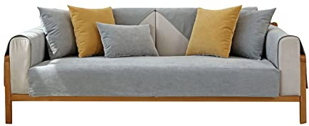 VanderHOME Copridivano 3 Posti, Copridivano Impermeabile, Copridivano 3 Posti Antigraffio Gatto Protezione Per Divano, Copertura Universale Per Divano Antiscivolo 70 * 70cm-Grigio（1 PC）