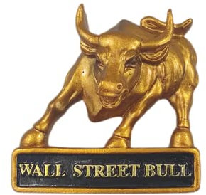 Wall Street Bull New York Kühlschrankmagnet Reise Souvenir Kühlschrank Dekoration 3D Magnetaufkleber Handbemalte Bastelkollektion