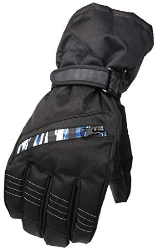FLYIFE Unisex-Erwachsene Fäustlinge Skihandschuhe Warm Winter Kalt Winddicht Outdoor Wasserdicht Modern Casual Sport Wandern Motorrad Skihandschuhe Für Herren/Blue/One Size