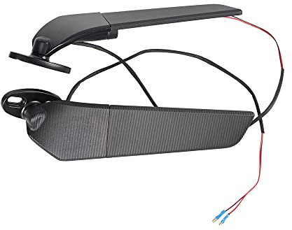 2pcs Motorcycle Rearview Mirrors Wind Wing Winglets Style with LED Turn Signals Indicator Light, Compatible for Kawasaki Ninja 300 400 ZX6R ZX10R for Yamaha R3 for Honda CBR 600RR 1000RR