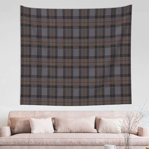 GrAtka Wandteppich, Outlander Fraser Tartan Plaid, kleinerer Wandteppich, langlebige Wanddekoration, Wandteppich für Wohnzimmer, Schlafzimmer, 152 x 130 cm