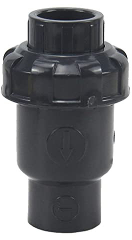 Clapet anti-retour - 1 clapet anti-retour UPVC 20 25 32 40 50 63 mm, clapet anti-retour à bille en plastique PVC 1/2 - 2, valve unidirectionnelle, pièces du système de plomberie (taille : intérieur