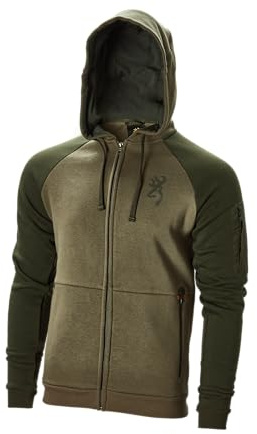 Browning Trui - Heren - Snapshot - Met warme Pocket - Sweater, Hoodie met capuchon - Groen