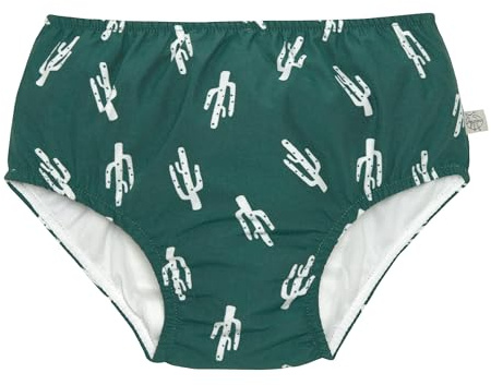 LÄSSIG Baby-und Kleinkind-Schwimmwindel Badewindel Badehose mit Windel mit UV-Schutz Cactus green 3-6 Monate