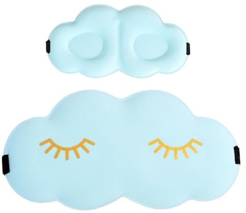 Niedliche Augenmaske – verdunkelnde Plüsch-Schlafmaske, luxuriöser Augenschutz für die Nacht | -Wolkenform-Schaum-Augenbinde mit verstellbarem, vielseitige ergonomische Schlafabdeckung zum Sch