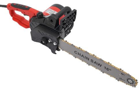 16 Zoll Elektrische Kettensäge Elektrosäge Motorsäge Holzsäge 2000W 40cm,zum Schneiden aller Arten von Holz und ist ideal zum Schneiden großer Stämme,35 High All Copper Wire Motor