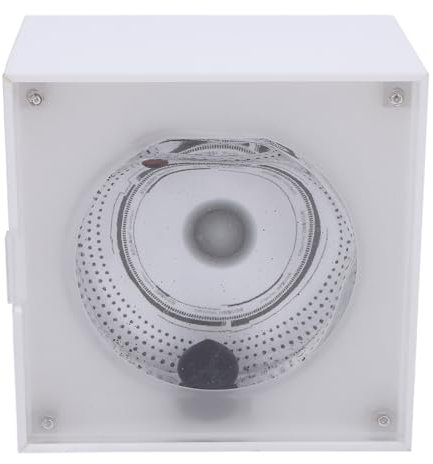 TOPINCN Ferrofluid-Sound-Visualizer-Lautsprecher, Bass-Lautsprecher, Ferro-Fluid-Sound-Visualizer-Lautsprecher, Leichter Ferrofluid-Lautsprecher, Music Mate, Tanzende (White)