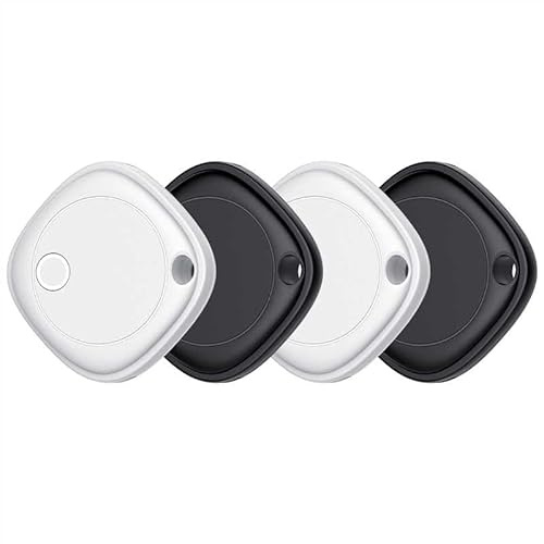 Air Tracker Bluetooth Item Finder - 4 Pack,Key Finder Locator Compatible with Apple Find My (iOS Only), IP67 Waterproof, Replaceable Battery,Tracking Tag for Keys, Suitcase, Bag, Wallet