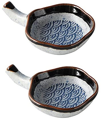 Supporto per bacchette, 4 pezzi, piatto giapponese per immersione, vassoio vintage, vassoio per posate, vassoio per dessert, piatti di soia, piccole ciotole per immersione, ciotole per salsa giappones