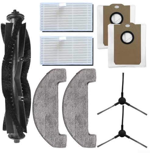 Replacement Parts Kit for MONSGA MS1 MAX Robot Vacuum - Main Brush, Mop Cloth, Filter, Dust Bag, Side Brush(A)