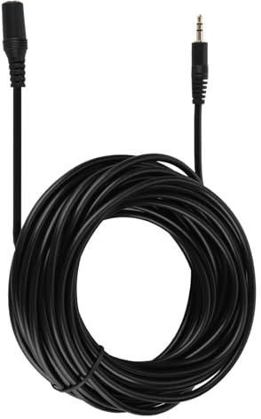 Tissting Audio Extension Cable, 3.5mm Male to Female Aux Jack Connector with Oxygen- Copper Terminals, Flexible Plastic Body for Smartphones Headphones Stereo Systems (10m / 32.8ft)