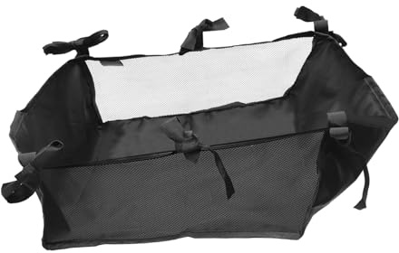 Kinderwagen Organizer Oxford Gewebe aus Einkauf und Alltag | Schwarz, Stabile Befestigung Am Kinderwagen, Leicht und Geräumig, Passend für Babywagen und Pushchair