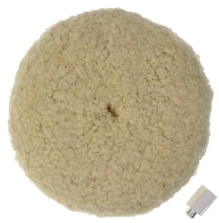 7/9 tums dubbelsidig skärplatta for ullpolering och polering med 5/8-11 gänga for epoxi for bilar marin(7inch with Adapter)