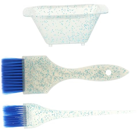 IMIKEYA Hair Dyeing Bowl and Brush Set for Personal DIY and Professional Salon Use Plastic Material Ensures Evenly Spread Hair Dye Application
