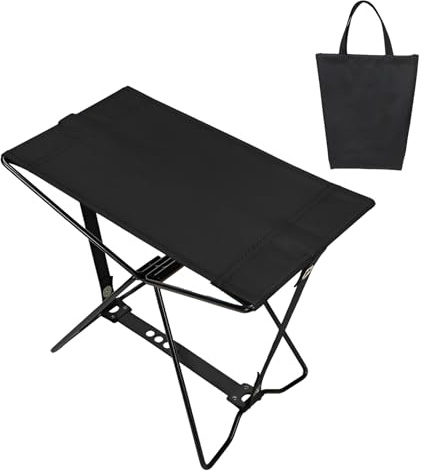 Sgabello da campeggio pieghevole, con borsa per il trasporto, sgabello portatile per viaggi con capacità di carico fino a 99,8 kg, per pesca, barbecue, giardinaggio, spiaggia