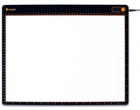 Daylight Tabla XL A3 Professional Lightpad - Ultradünnes Aluminium-LED-Tracking-Board mit 3-stufigem Dimmer und 6.800 Lux