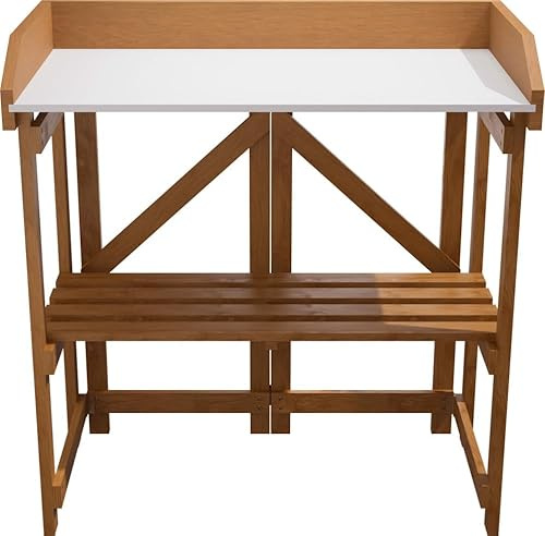 Primaster Pflanztisch mit Ablage Cala Holz 85 x 44 cm Pflanztisch