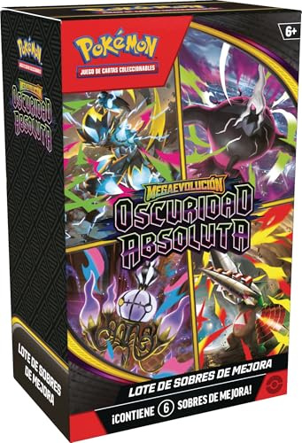Pokémon: Lote de Sobres de Mejora de Megaevolución-Oscuridad Absoluta (6 Sobres de Mejora)