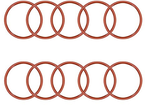 sourcing map 10 Stück O Ringe 58x51x3,5mm Dichtungsringe Rund Gummi Dichtung O Ring Seals NBR Unterlegscheibe für Wasserhahn Spülventile Waschbecken Duschablauf Hydraulik Rohrschlauch