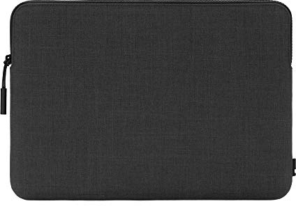 Incase Tasche Slim Sleeve Hülle Apple MacBook Pro 13 (2016-2020) / Air 13,3 (2018 - 2020) - Dunkelgrau [Woolenex-Material I 3mm Dickes Kunstfell-Interieur I Hochwertiger Reißverschluss]