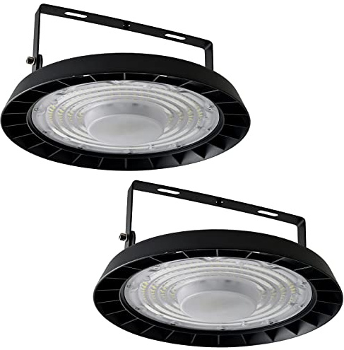 Blivrig 2X300W UFO Faretto LED, 30000LM Lampada da Officina,IP65 LED Industriale Faretto,Interni Industriale LED Luce Bianca 6000K Faretto per Industriale Officine Fabbrica [Classe Energetica A]
