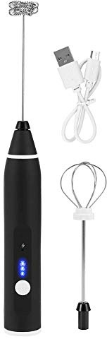 Espumador de leche eléctrico recargable USB de 3 velocidades, mezclador de café de mano, batidor de huevos, pequeños electrodomésticos