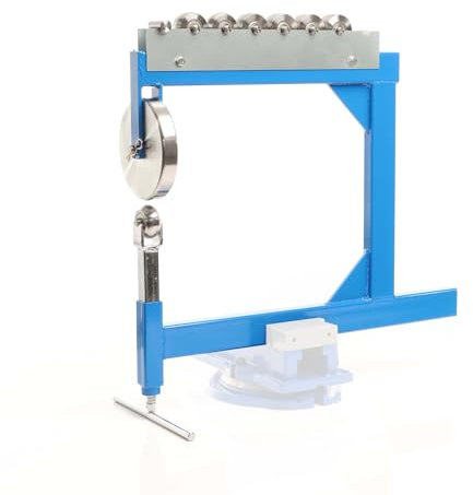 Wiltec Rollenstreckmaschine bis 15 mm Blechstärke, English Wheel mit 6 Streckrollen zur Metallverarbeitung, Blechbearbeitung