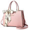 FANDARE Elegante Borsa a Mano Donna Borse Tote Borse a Spalla PU Pelle Borse a Tracolla Grande Capacità Borse Messenger per Shopping Viaggio Lavoro Incontri Rosa