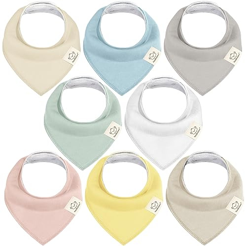 KeaBabies Bavoirs bandanas för baby-bavoirs bandanas för garçons och filles - bavoirs ultra absorberande bandanas - badbyxor för baby, Gryning, one size