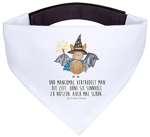 Mr. & Mrs. Panda Hunde-Bandana Fledermaus Zauberer - Geschenk, Lustige Sprüche, Magier, Dreieckstuch, Hunde Bandana, Reinsteigern, Fledermäuse, Frauen, Schal, Hundehalstuch, Hals Tuch