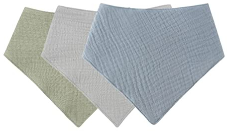 Triangel baby haklapp, 3 st mjuk och absorberande bandana bomull, baby bandana med 2 justerbar knapp, baby haklapp andningsbar salivhandduk haklappar gåvor för nyfödda, pojkar flickor