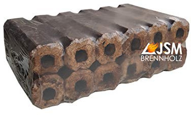 JSM-Brennholz Eichenholzbriketts Pini&Kay - 1 Brikett: 30 cm x 5 cm - 12 Briketts je Paket - 20 Kg oder 30 Kg (30 KG)