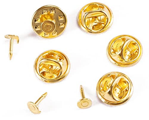 Vepoty Anstecknadeln, 50 Stück, Metall, Schmetterling, Anstecknadel, Brosche, Halter, Verschluss, zum Basteln